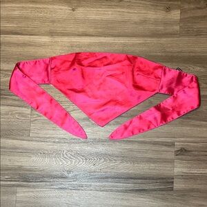Forever 21 Pink Satin Crop Top